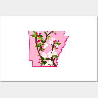 Arkansas State Flower Apple Blossom Posters and Art